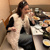 SHINE 气质两色马甲外套 环保毛托卡 私服推荐 冬日氛围感