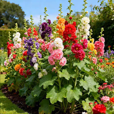 多年生重瓣矮杆盆栽蜀葵种子一丈红高杆植物花种子籽四季室外易活