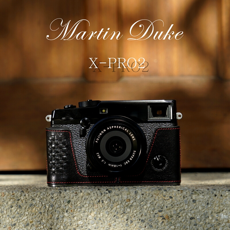 Martin Duke意大利牛皮富士xpro2皮套X-PRO2真皮相机包手柄保护套