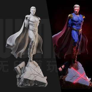 祖国人 黑袍纠察队 1/24白模GK手办 18比例兵人3D打印模型 1727