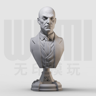 X教授查尔斯胸像 X战警系列 1/16树脂白模 10比例GK手办模型 181