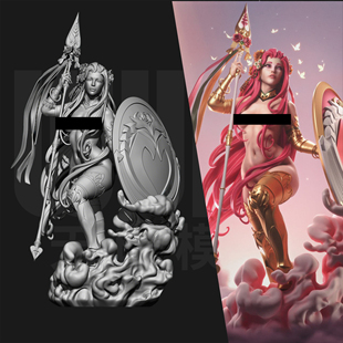 哈迪斯2 阿佛洛狄忒 1/24GK白模手办 18比例树脂3D打印模型 6776