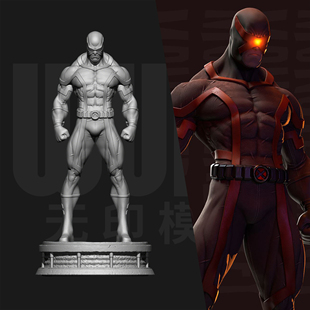 漫威 X战警 镭射眼 1/24GK白模手办 18比例树脂3D打印模型 6969