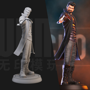 1/24 屠夫 黑袍纠察队 美剧18比例GK白模手办3D打印兵人模型 4680