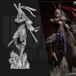 黑神话悟空 天命人 1/24GK白模手办 18比例树脂3D打印模型 6868