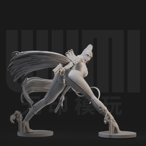 贝优妮塔 猎天使魔女 1/24白模GK手办 35比例兵人3D打印模型 730