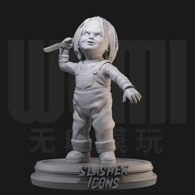 鬼娃回魂 恰奇1/24白模GK手办 18比例兵人3D打印模型 1709