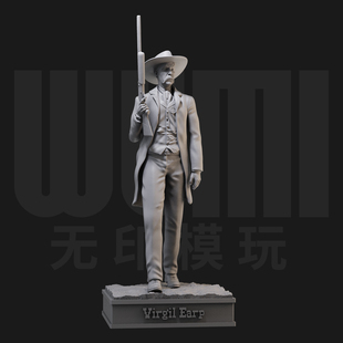 1/24 维吉尔·厄普 墓碑镇 18比例GK白模手办3D打印兵人模型 3999