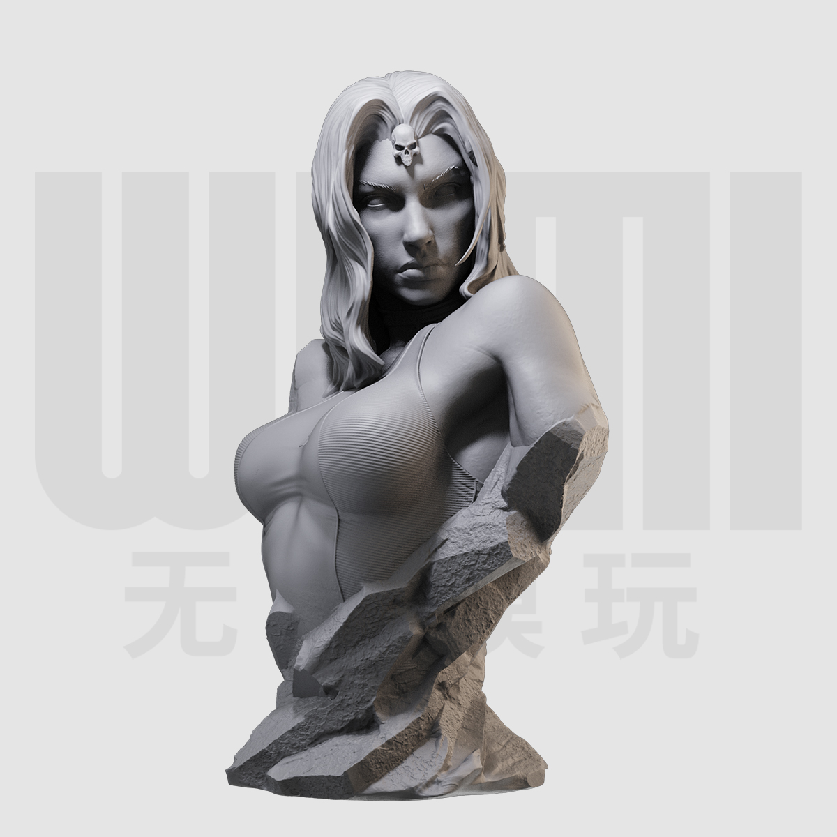 1/10 魔形女 X战警 漫威 美漫 16比例GK树脂白模手办模型 1451