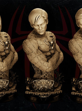 1/10 托比蜘蛛侠 漫威 16比例GK树脂白模手办模型 953