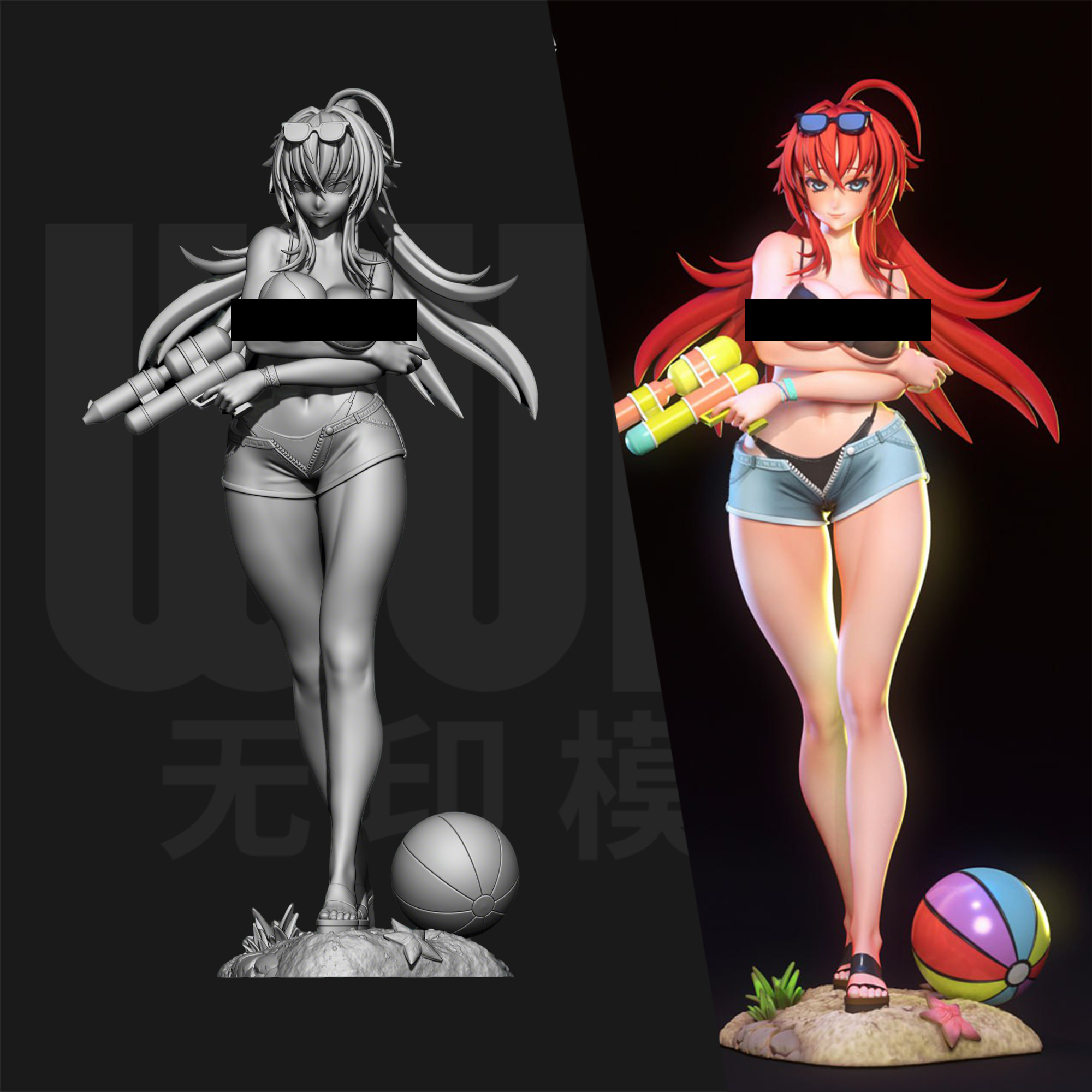 恶魔高校DxD 莉雅丝 1/24GK白模手办18比例树脂3D打印模型 6770,模玩/动漫/周边/娃圈三坑/桌游,手办/手办景品,淘宝优惠券,粉丝福利购,淘宝优惠卷