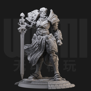 1/24 狮心王 蛮族之王 18比例GK白模手办3D打印兵人模型 3372