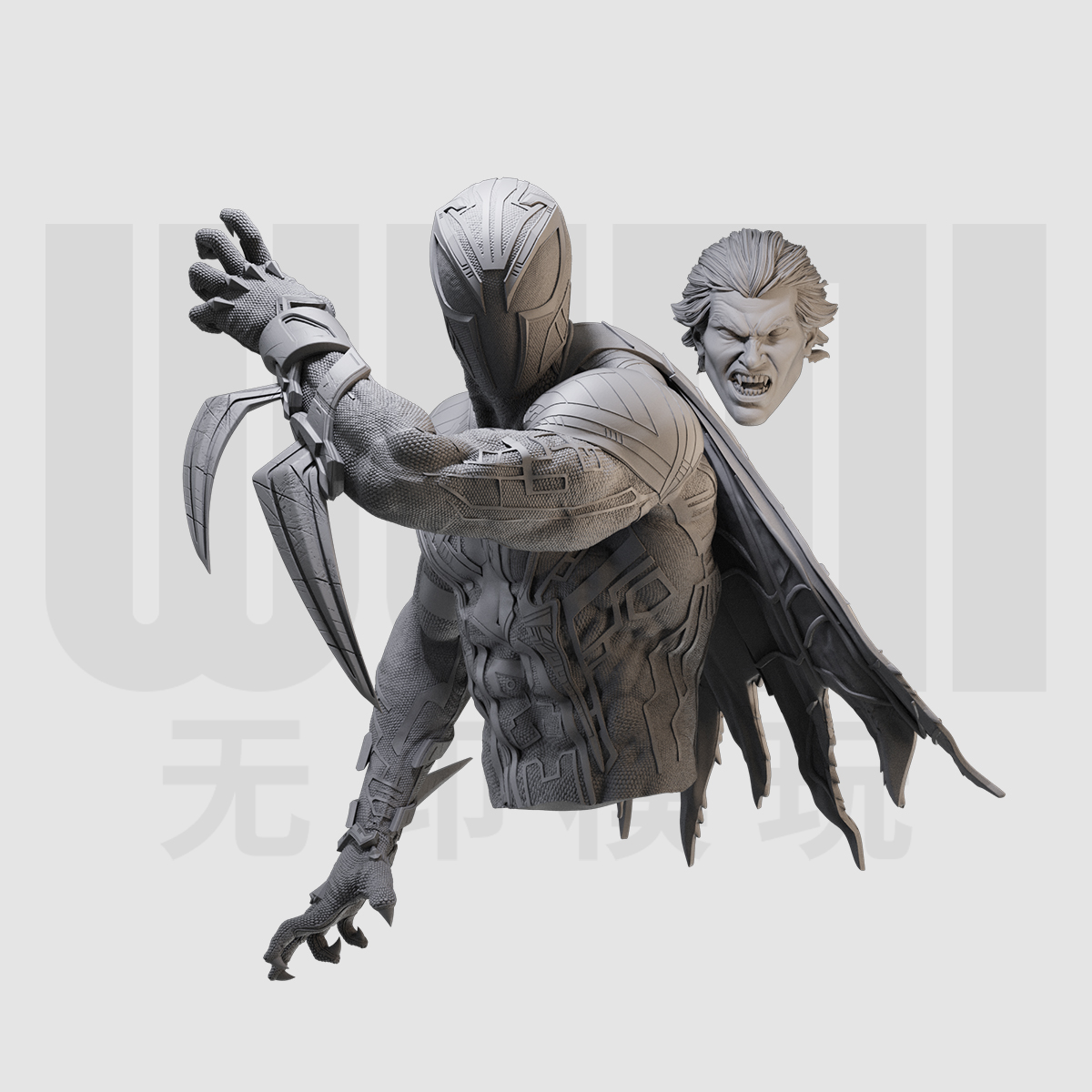 1/10 米格尔 蜘蛛侠纵横宇宙 漫威16比例GK树脂白模手办模型 1074