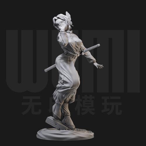 1/24蝴蝶忍 鬼灭之刃 日漫 18比例GK白模手办3D打印兵人模型 4350