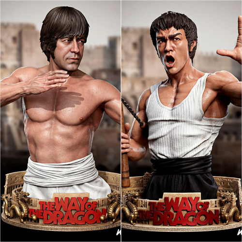 猛龙过江 李小龙 柯尔特 1/10胸像白模16比例GK树脂白模手办 1779