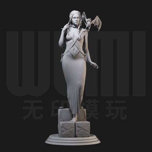 1/24 丹莉妮丝 权力的游戏 18比例GK白模手办3D打印兵人模型 4075