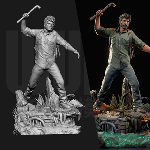 最后生还者 乔尔 乔叔 游戏1/24GK白模手办 18比例树脂模型 6350