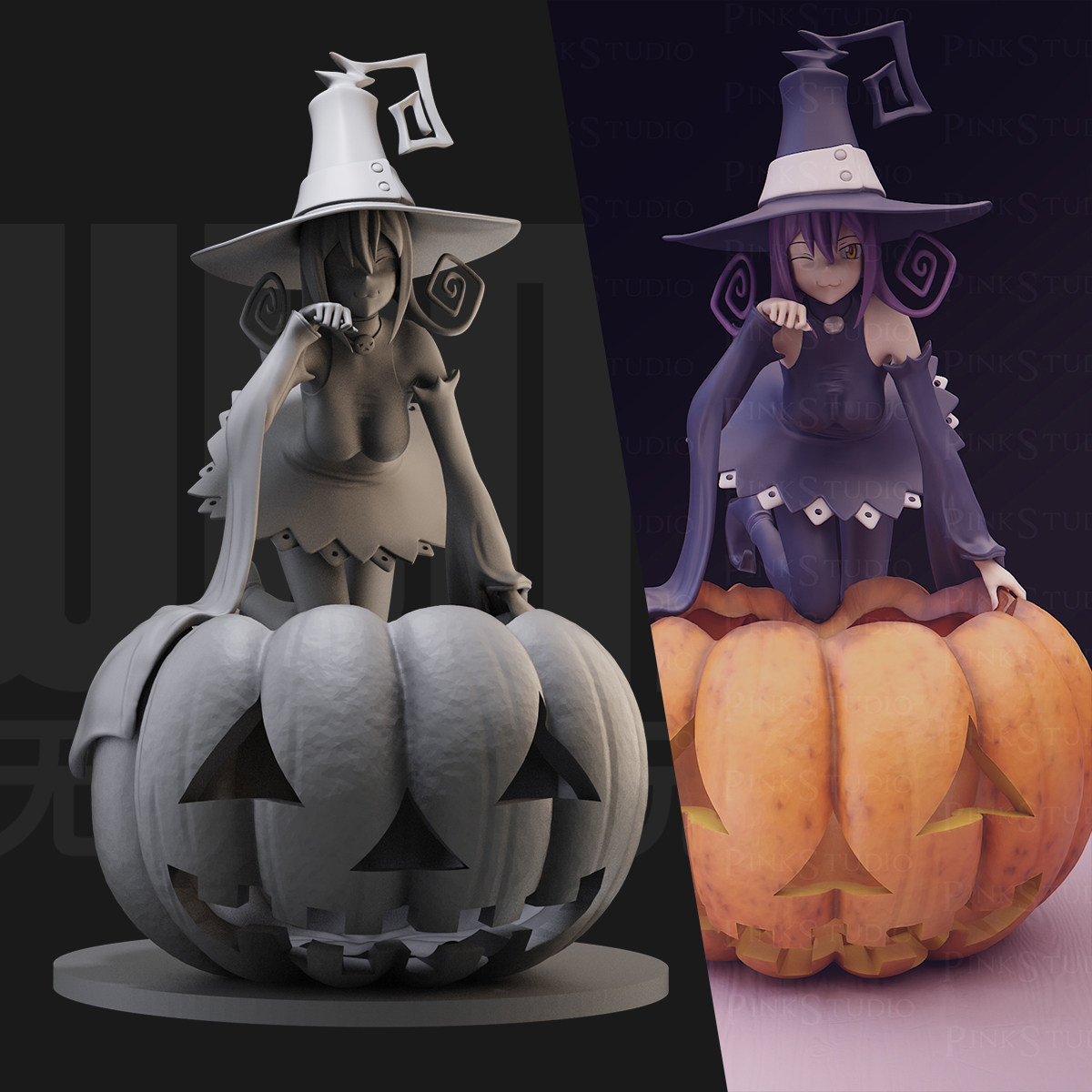 1/24 布莱尔 噬魂者 日漫 18比例GK白模手办3D打印兵人模型 5296