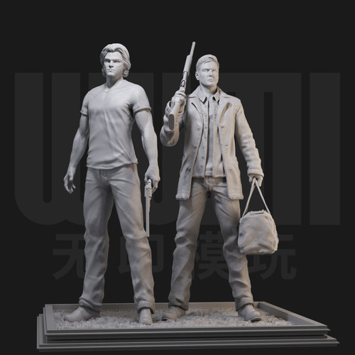 1/24 迪恩 萨姆 邪恶力量 18比例GK白模手办 3D打印兵人模型 2595