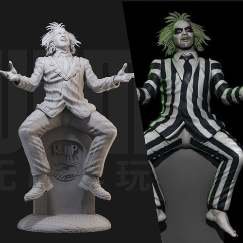 阴间大法师 甲壳虫汁 1/24白模GK手办 18比例兵人3D打印模型1998