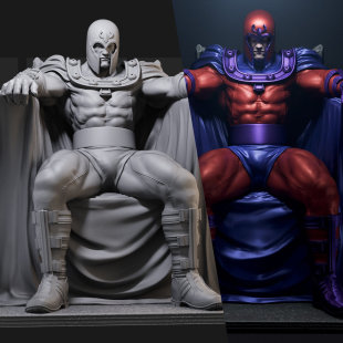 1/24 万磁王 X战警 漫威 18比例GK白模手办3D打印兵人模型 3940