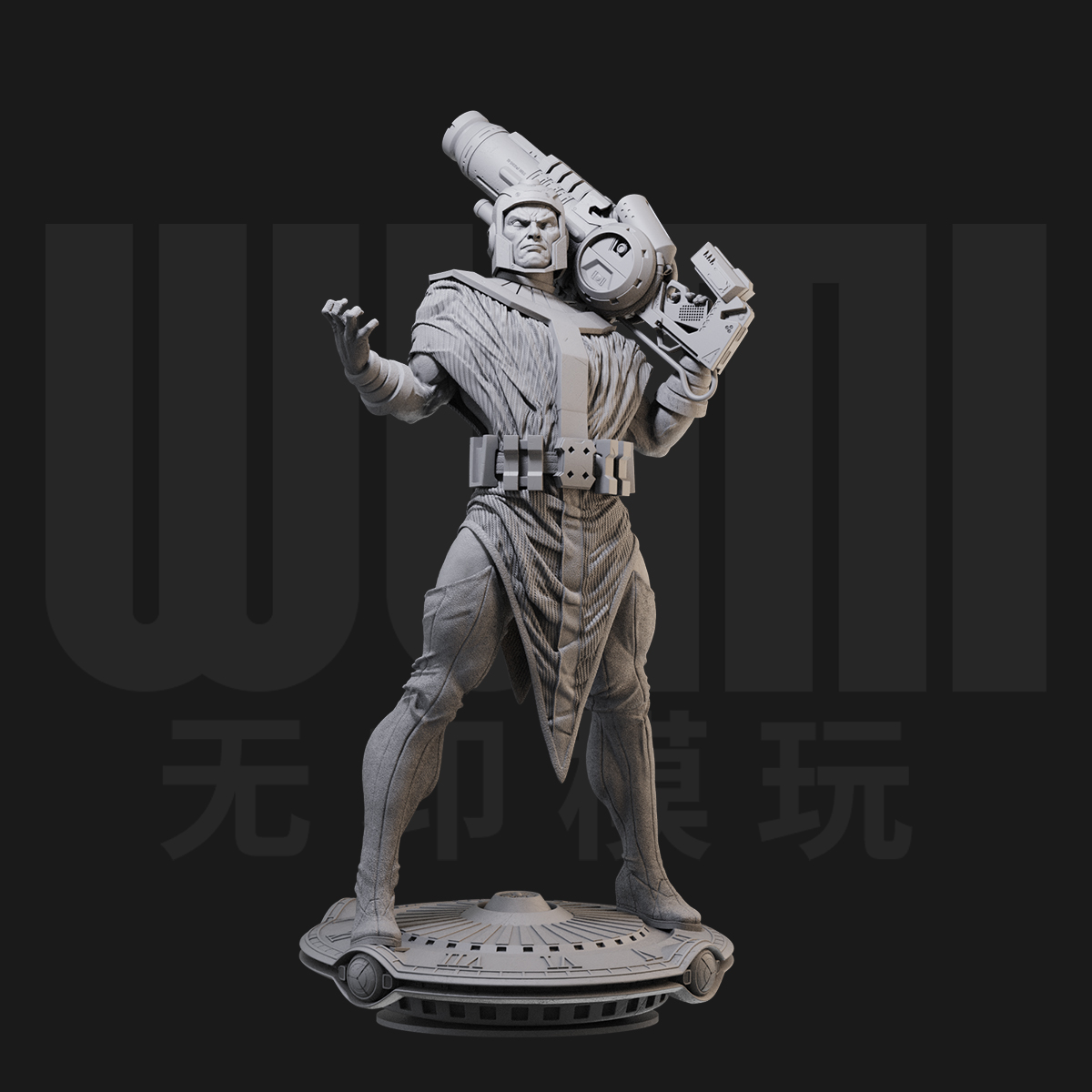 1/24征服者康 超级反派漫威18比例GK白模手办3D打印兵人模型 5336