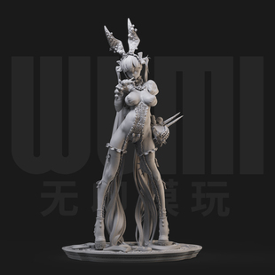 24白模GK手办 35比例兵人3D打印模型667 原创白模 爱丽丝夜莺