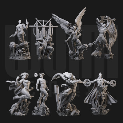 1/24命运博士 DC 正义协会 18比例GK白模手办3D打印兵人模型 3873