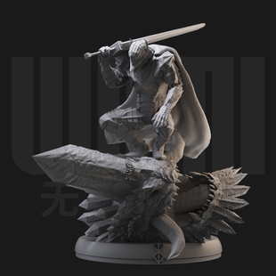 1/24 格斯剑风传奇 18比例GK白模手办 3D打印兵人模型 2805