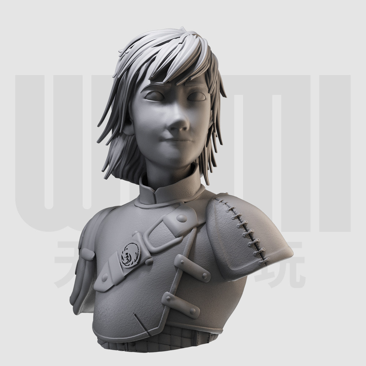 1/10 希卡普  驯龙高手 电影角色 16比例gk树脂白模手办模型 1280