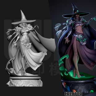 哈迪斯2 赫卡忒 女校长 1/24GK白模手办18比例树脂兵人模型 6255