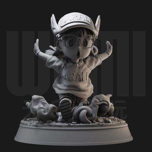 1/24 阿拉蕾 鸟山明  日漫 18比例GK白模手办3D打印兵人模型 3604