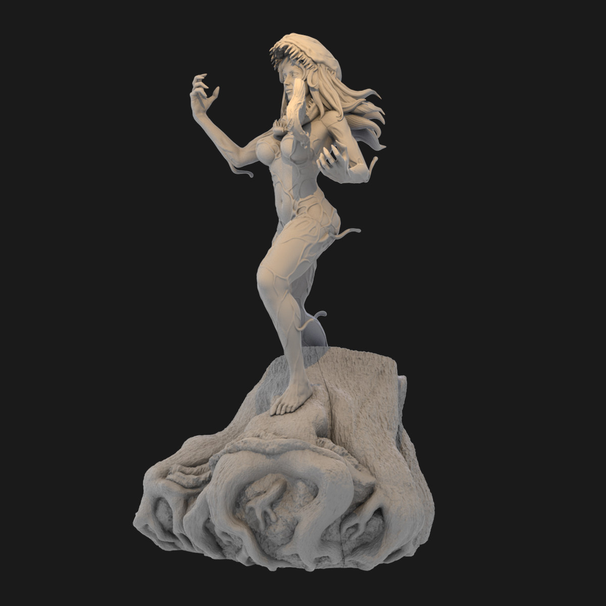 漫威女毒液新娘安妮 1比24gk白模 1/12人偶3d打印树脂手办模型 5