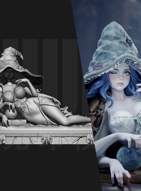 艾尔登法环 荻妮 1/24GK白模手办 18比例树脂3D打印模型 6703