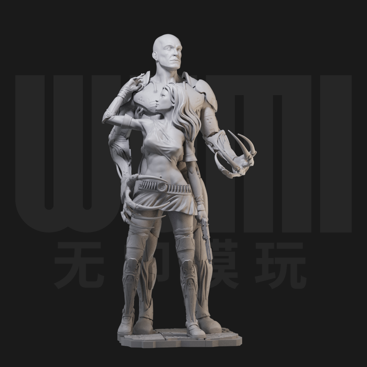 阿芙洛狄忒九号 少女 1/24白模GK手办18比例兵人3D打印模型 1081