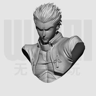 圣杯战争 卫宫士郎 1/10胸像白模 16比例GK树脂白模手办模型 1735