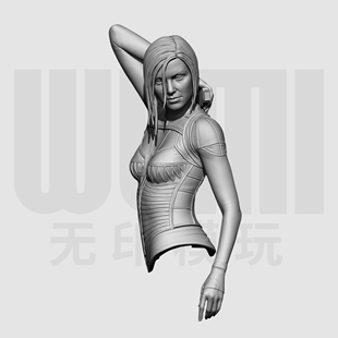 魔力女战士 伊恩 1/10白模胸像 16比例GK树脂白模手办模型 1955