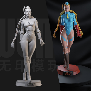 嘉米御姐 街头霸王 1:24白模手办/18比例GK兵人3D打印模 1195