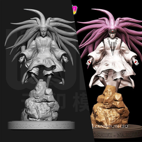 火影忍者 大筒木桃式 1/24GK白模手办 18比例树脂3D打印模型 7246