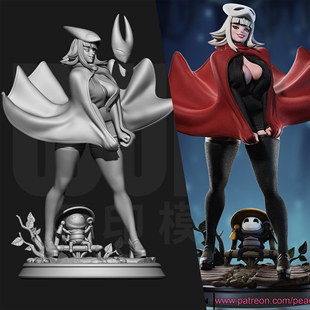 空洞骑士 大黄蜂拟人 1/24GK白模手办 18比例树脂3D打印模型 6665