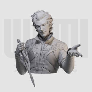 1/10 阿斯代伦 影心胸像 博德之门 16比例GK树脂白模手办模型 657