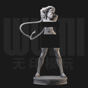 1/24 嘉米 街头霸王 卡普空18比例GK白模手办3D打印兵人模型 4387