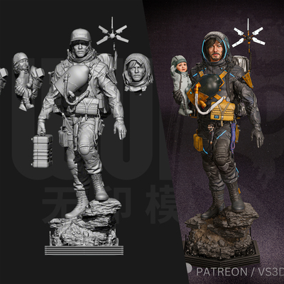 【死亡搁浅】山姆 弩叔版 1/24GK手办 18比例模型树脂白模 5652