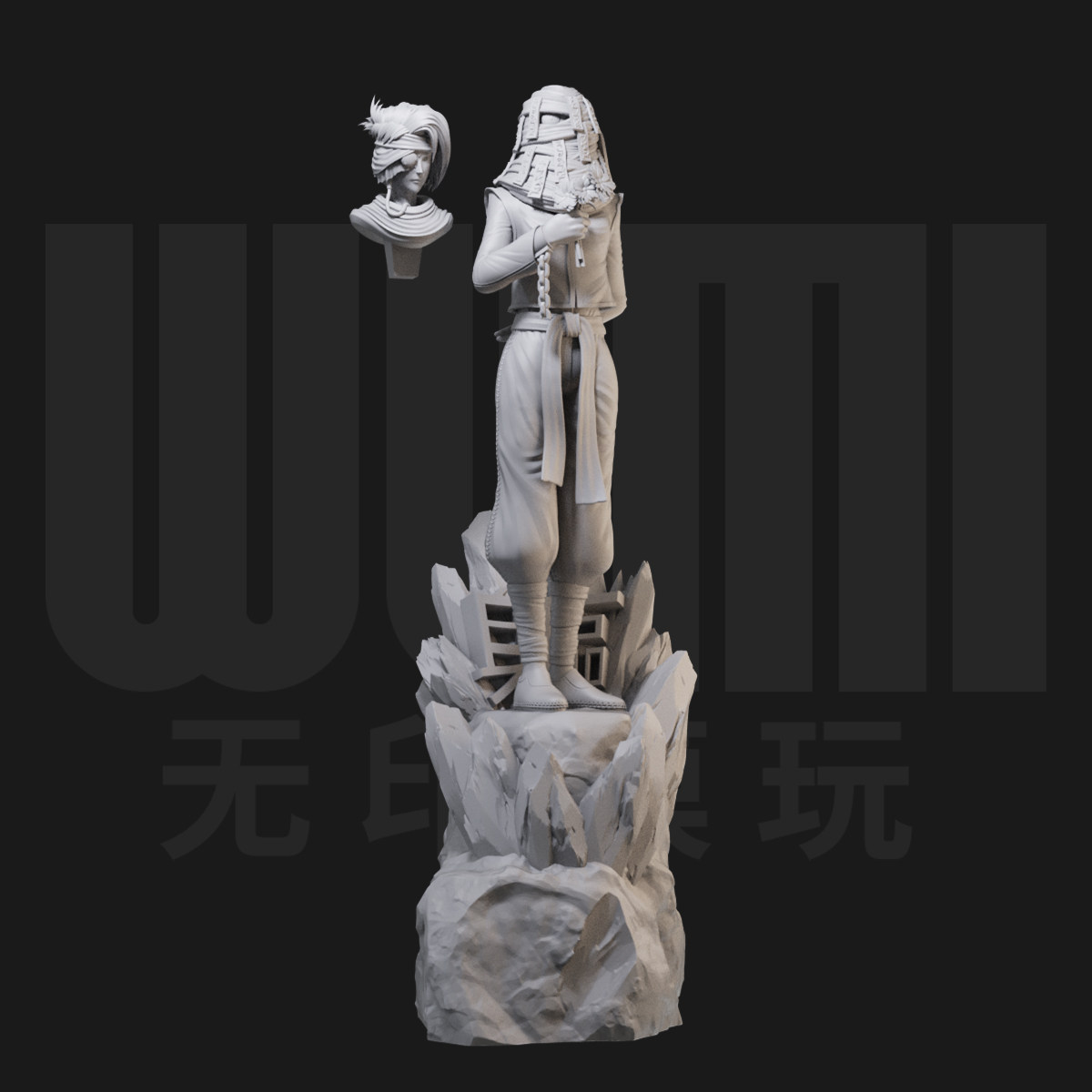 躯 幽游白书妖王 1/24白模gk手办 18比例兵人3d打印模型 1625