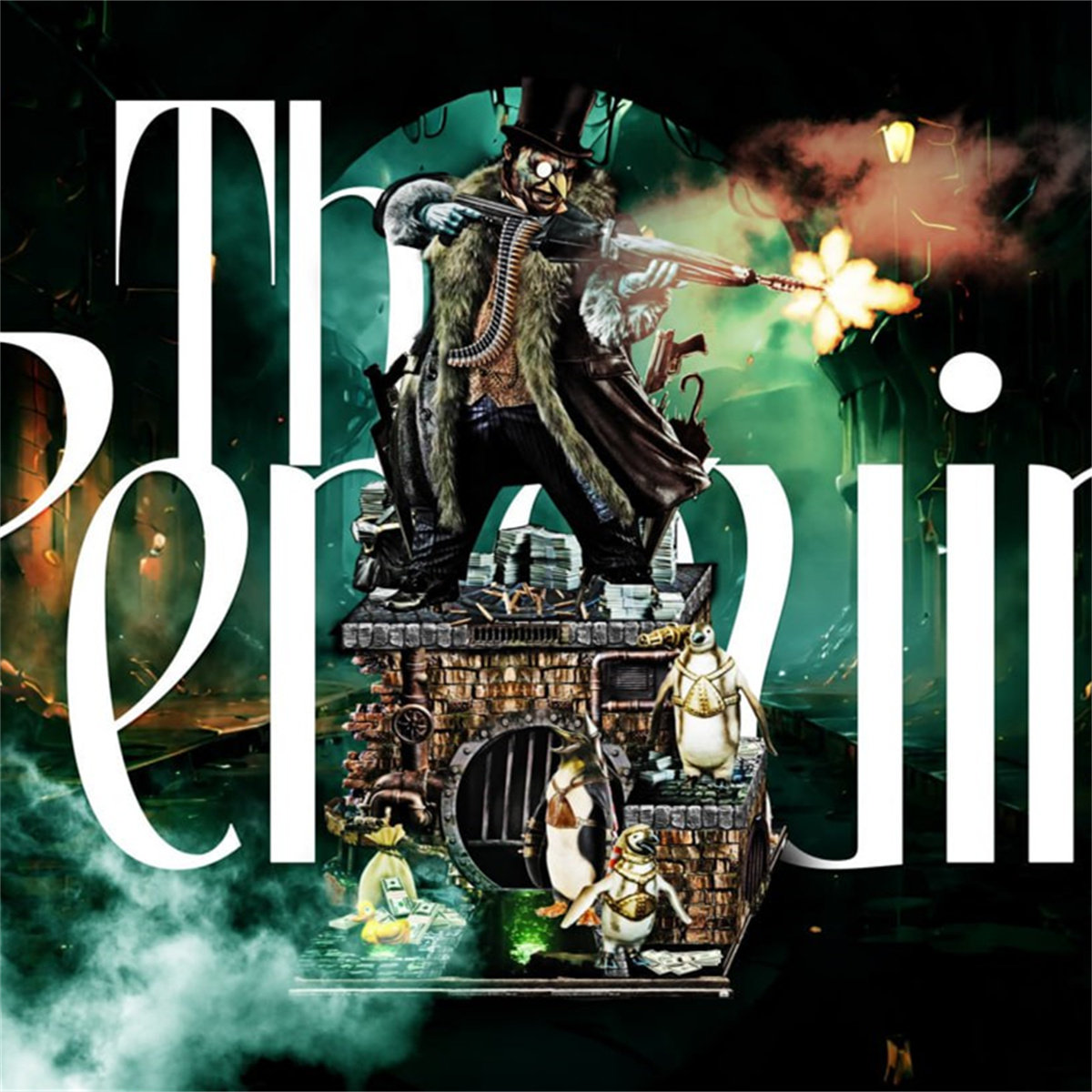 1/24 企鹅人 dc 哥谭 反派 18比例gk白模手办3d打印兵人模型 3794