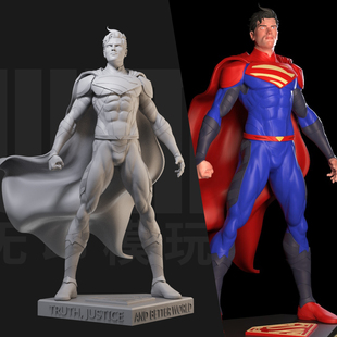 新超人乔纳森肯特 DC 1:24白模手办/18比例GK兵人3D打印模型 1468