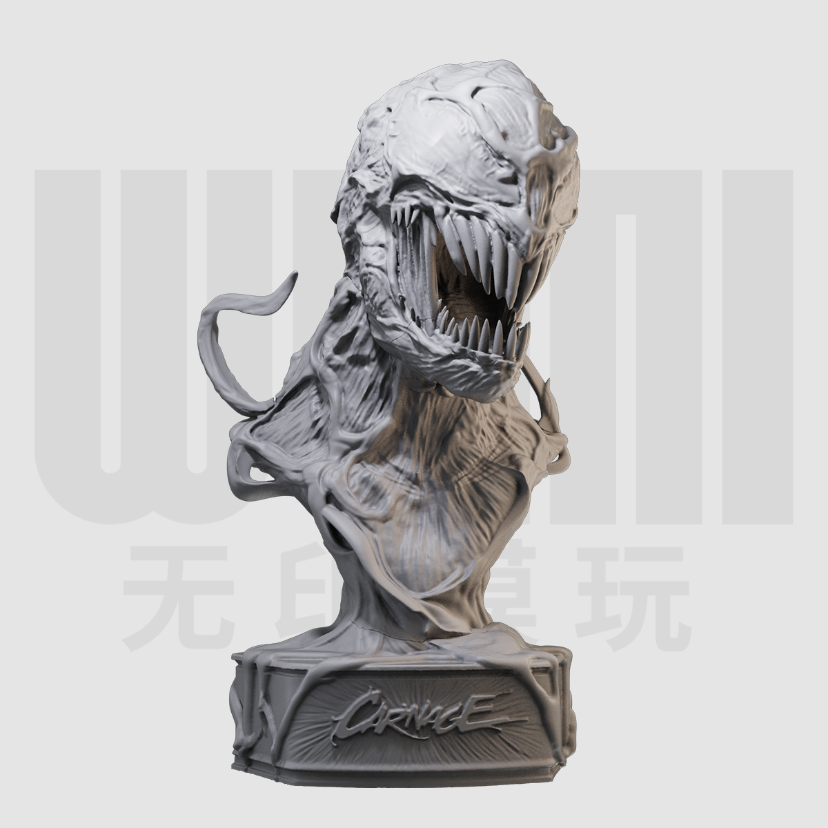 1/10 屠杀 蜘蛛侠 毒液 漫威 16比例GK树脂白模手办模型 1354