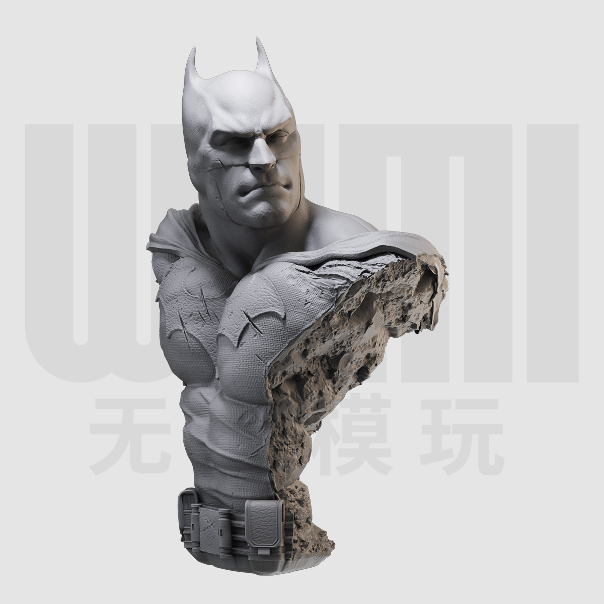 1/10 蝙蝠侠 DC 哥谭骑士 16比例GK树脂白模手办模型 1373