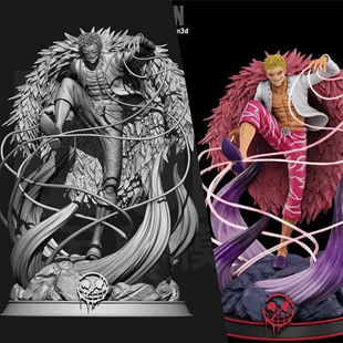 海贼王 多弗朗明哥 天夜叉 1/24GK白模手办 18比例树脂模型 6424