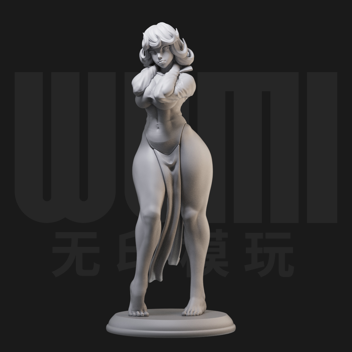 1/24 战栗的龙卷 一拳超人18比例GK白模手办 3D打印兵人模型 2686